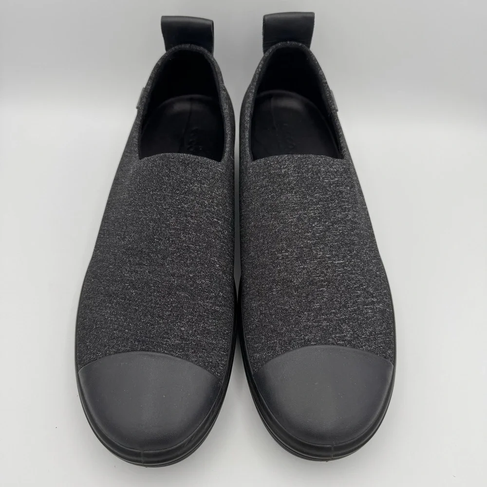 Ecco Women's 10 41 Soft 7 Black Low Top Slip On Comfort Shoes Cap Toe Gore‎ Tex